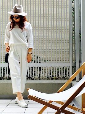 「LEONIAS（レオニアス）のアイテム」を使った、aさん（レディース・164cm）の春コーディネート