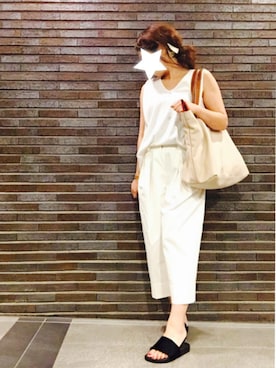 「三角クリップ」｜aさん（レディース・164cm）の夏コーディネート