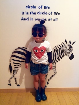 「babygap」｜「アイテム（レインシューズ）」を使った、U♡Tさん（キッズ・90cm）の春コーディネート