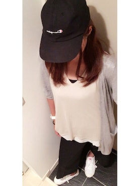「仕事着」｜「アイテム（つなぎ/オールインワン）」を使った、ゆきさん（レディース・158cm）の夏コーディネート