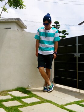 ジャっきーさん（メンズ・177cm）の夏コーディネート