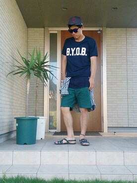 ジャっきーさん（メンズ・177cm）の夏コーディネート