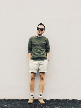 「TOPMAN（トップマン）のアイテム（その他シューズ）」を使った、Kevin Chong さん（メンズ・168cm）の冬コーディネート