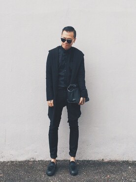 「ALDO（アルド）のアイテム（スニーカー）」を使った、Kevin Chong さん（メンズ・168cm）の冬コーディネート
