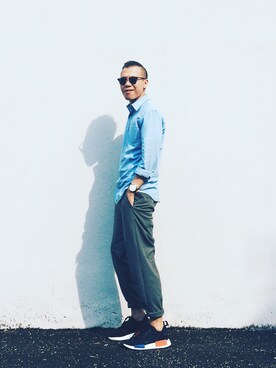 「MANGO（マンゴ）のアイテム（トップス）」を使った、Kevin Chong さん（メンズ・168cm）の冬コーディネート