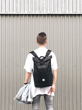 「TOPMAN（トップマン）のアイテム（デニムジャケット）」を使った、Kevin Chong さん（メンズ・168cm）の秋コーディネート