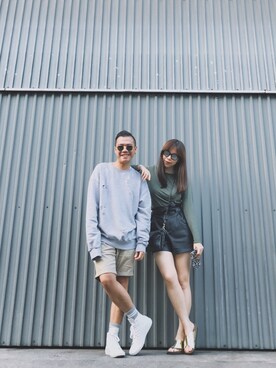 「Factorie（ファクトリエ）のアイテム」を使った、Kevin Chong さん（メンズ・168cm）の冬コーディネート