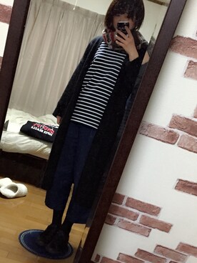 「いってきます」｜み   い    。さん（レディース・168cm）の冬コーディネート