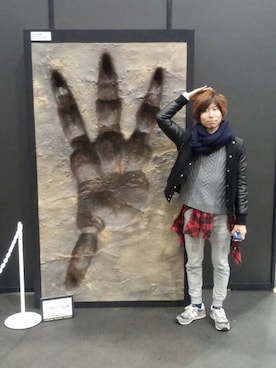 「HARE（ハレ）のアイテム（ミリタリージャケット）」を使った、テケっつぁんさん（メンズ・172cm）の春コーディネート