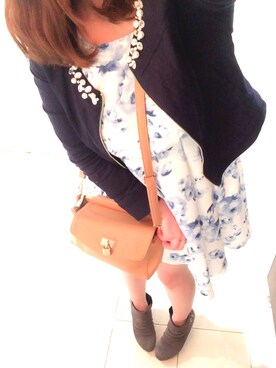 「CECIL McBEE（セシルマクビー）のアイテム（デニムジャケット）」を使った、あゆさん（レディース・157cm）の春コーディネート