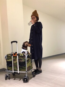 「carhartt」｜「アイテム（ワンピース/ドレス）」を使った、zooeyさん（レディース・151cm）の秋コーディネート