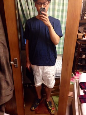 「QUENCHLOUD（クエンチラウド）のアイテム（シューズ）」を使った、a Takesiさん（メンズ・177cm）の春コーディネート