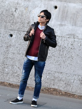 DZさん（メンズ・163cm）の春コーディネート