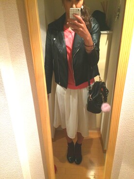 「MINIMUM（ミニマム）のアイテム（バッグ）」を使った、Red Bullさん（レディース・168cm）の秋コーディネート