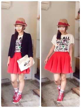 「Factor=（ファクターイコール）のアイテム（レッグウェア）」を使った、sanさん（レディース・155cm）の春コーディネート