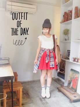 「Factor=（ファクターイコール）のアイテム（レッグウェア）」を使った、sanさん（レディース・155cm）の夏コーディネート
