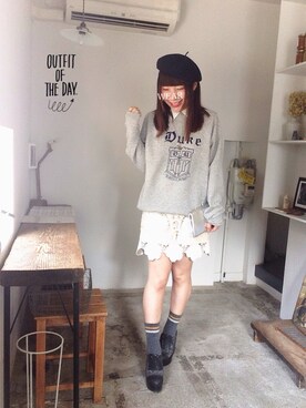 「Factor=（ファクターイコール）のアイテム（レッグウェア）」を使った、sanさん（レディース・155cm）の秋コーディネート