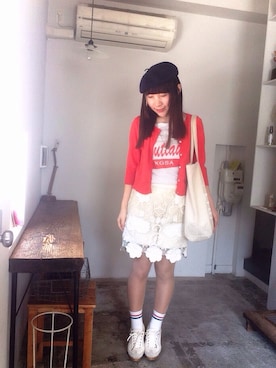 「Factor=（ファクターイコール）のアイテム（レッグウェア）」を使った、sanさん（レディース・155cm）の春コーディネート