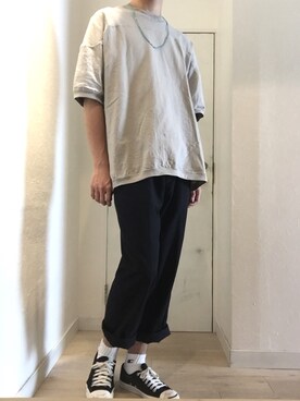 「CONVERSE（コンバース）のCONVERSE コンバース ジャック パーセル / JACK PURCEL（スニーカー）」を使った、げんきさん（メンズ・177cm）の夏コーディネート
