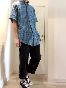 「CONVERSE（コンバース）のCONVERSE コンバース ジャック パーセル / JACK PURCEL（スニーカー）」を使った、げんきさん（メンズ・177cm）の夏コーディネート