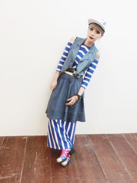「asos（エイソス）のアイテム」を使った、WEDNESDAYさん（レディース・163cm）の春コーディネート