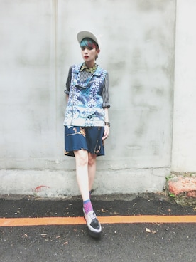 「asos（エイソス）のアイテム（その他アウター）」を使った、WEDNESDAYさん（レディース・163cm）の夏コーディネート