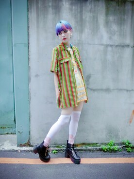 「asos（エイソス）のアイテム」を使った、WEDNESDAYさん（レディース・163cm）の夏コーディネート