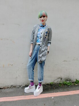 「asos（エイソス）のアイテム」を使った、WEDNESDAYさん（レディース・163cm）の夏コーディネート