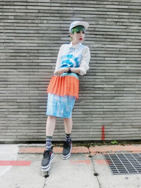 「asos（エイソス）のアイテム」を使った、WEDNESDAYさん（レディース・163cm）の夏コーディネート