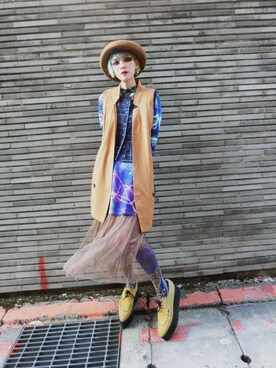 「H&M（エイチ・アンド・エム）のアイテム（その他アウター）」を使った、WEDNESDAYさん（レディース・163cm）の秋コーディネート