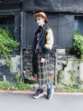 「asos（エイソス）のアイテム（ジャケット/アウター）」を使った、WEDNESDAYさん（レディース・163cm）の冬コーディネート