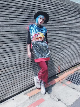 「UNIF」｜「アイテム（ワンピース）」を使った、WEDNESDAYさん（レディース・163cm）の春コーディネート