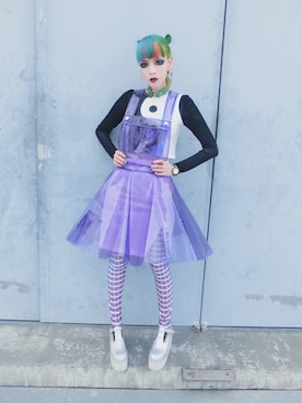 「UNIF」｜「アイテム（ワンピース）」を使った、WEDNESDAYさん（レディース・163cm）の夏コーディネート