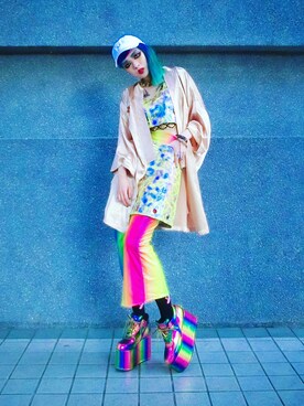 「kimono」｜「アイテム（帽子）」を使った、WEDNESDAYさん（レディース・163cm）の夏コーディネート