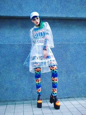 「UNIF」｜「アイテム（帽子）」を使った、WEDNESDAYさん（レディース・163cm）の夏コーディネート