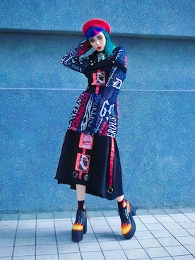 「UNIF」｜「アイテム（キャミソール）」を使った、WEDNESDAYさん（レディース・163cm）の夏コーディネート