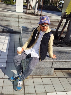 「アウトドアミックス」｜U TAKAMIZUさん（メンズ・171cm）の冬コーディネート