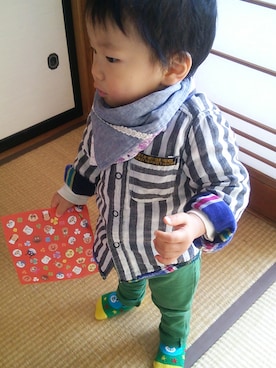 みみれなさん（キッズ・80cm）の冬コーディネート