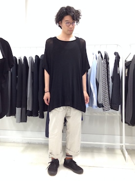 「Y's（ワイズ）のアイテム」を使った、yosi_SHUTTLEさん（メンズ・180cm）の夏コーディネート