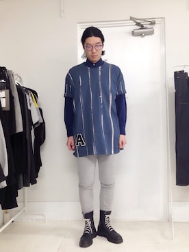 「SHUTTLE（シャトル）のアイテム」を使った、yosi_SHUTTLEさん（メンズ・180cm）の冬コーディネート