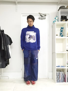 「chloma（クロマ）のアイテム」を使った、yosi_SHUTTLEさん（メンズ・180cm）の秋コーディネート