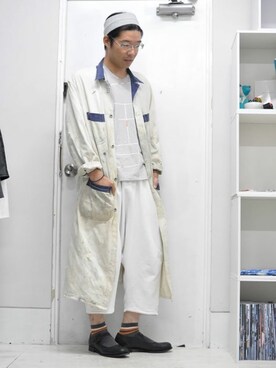 「sneeuw（スニュウ）のアイテム」を使った、yosi_SHUTTLEさん（メンズ・180cm）の秋コーディネート