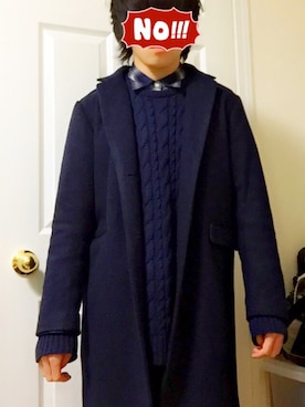 「UNFIT（アンフィット）のアイテム（ジャケット/アウター）」を使った、さとるさん（メンズ・170cm）の冬コーディネート