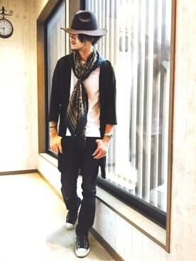 「UNIQLO（ユニクロ）のWOMEN ウルトラストレッチジーンズ（デニムパンツ）」を使った、平さん（メンズ・175cm）の夏コーディネート