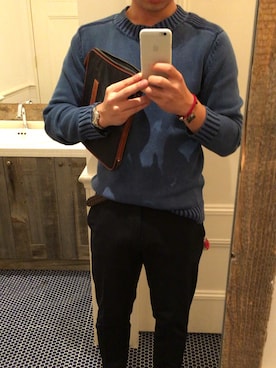 「Anderson's（アンダーソンズ）のアイテム」を使った、Naoya Ishibashiさん（メンズ・172cm）の秋コーディネート