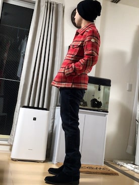 「MONCLER V（モンクレールブイ）のアイテム」を使った、Naoya Ishibashiさん（メンズ・172cm）の秋コーディネート