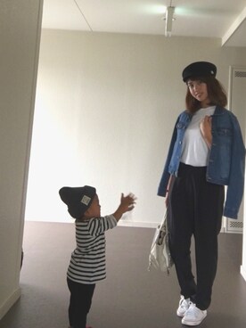 「fifth（フィフス）のアイテム（帽子）」を使った、miya❤︎mioさん（レディース・154cm）の秋コーディネート