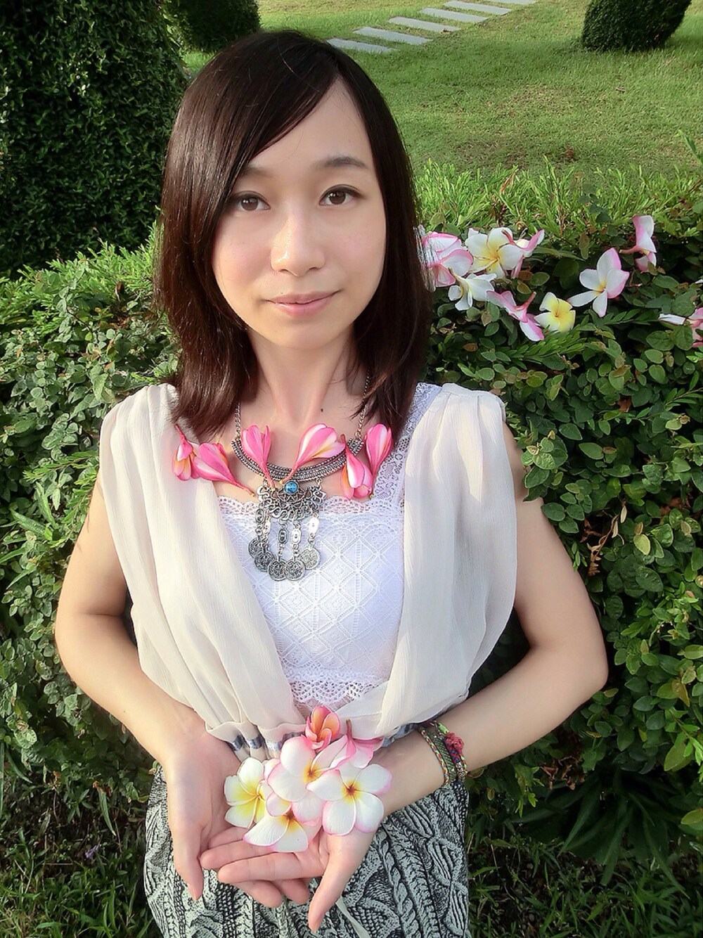 「fashion、ootd、WEARBOOKエントリー、lookbook、dress、Taiwan、Taichung」｜「no brandのアイテム（チュニック、ピンク系）」を使った、Rubyさん（レディース・157cm）の夏コーディネートの1枚目の写真