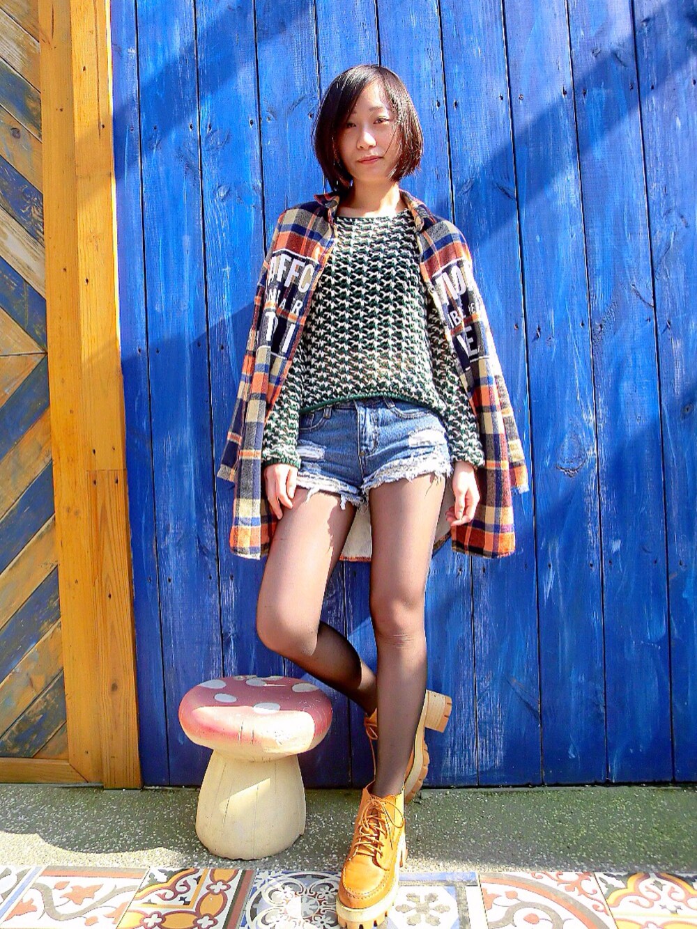 「シンプル、白、ootd、fashion、rubyandyou、STYLE、Taiwan、lookbook」｜「RUBYのアイテム（その他アウター、その他）」を使った、Rubyさん（レディース・157cm）の春コーディネートの1枚目の写真