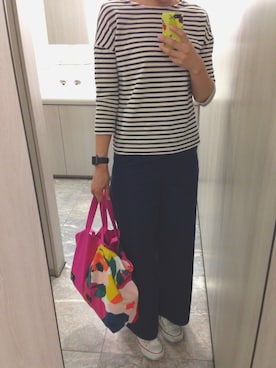 「WORLD BASICS（ワールドベーシックス）のアイテム」を使った、ckさん（レディース・166cm）の春コーディネート